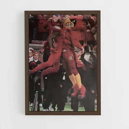 ap-louisville cardinals-2 cadre Bois foncé