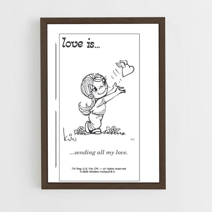 ap-love is love-2 cadre Bois foncé