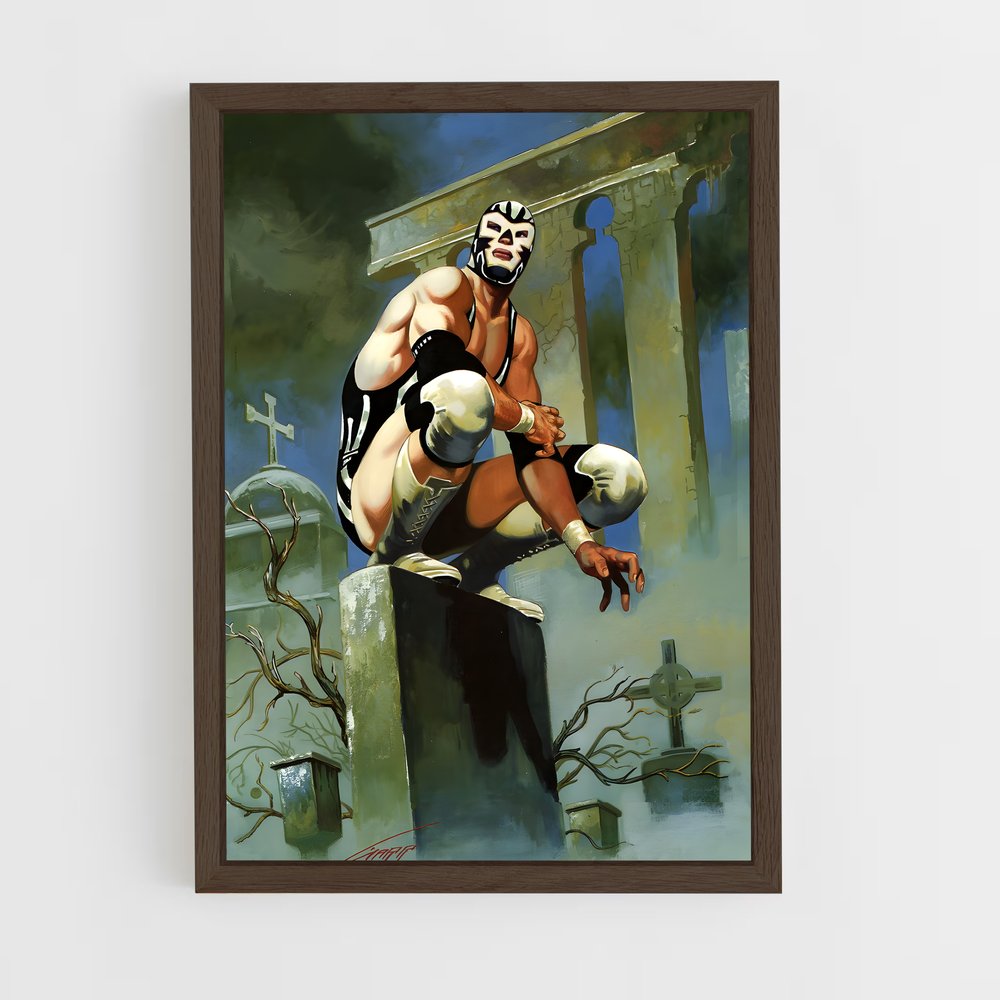 ap-lucha libre-2 cadre Bois foncé