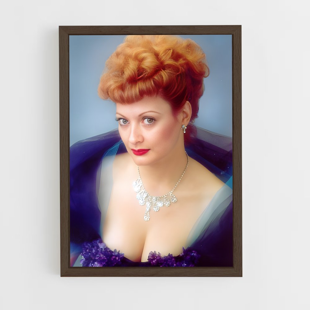 ap-lucille ball-1 cadre Bois foncé