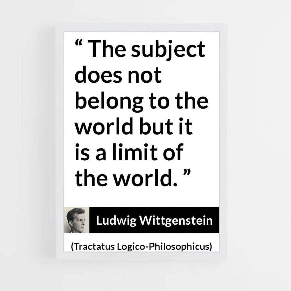ap-ludwig wittgenstein-10 cadre Blanc