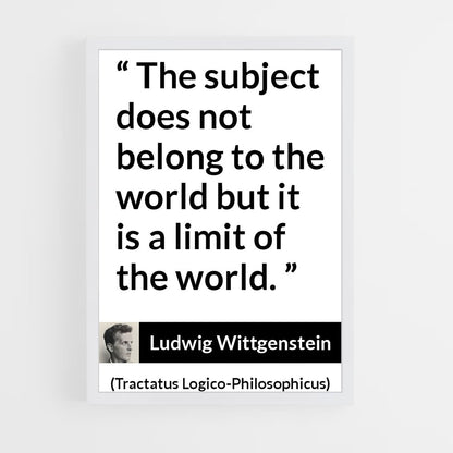 ap-ludwig wittgenstein-10 cadre Blanc