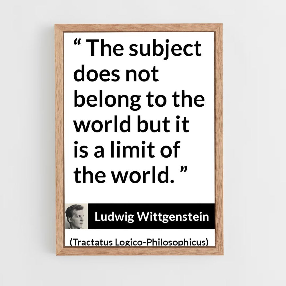 ap-ludwig wittgenstein-10 cadre Bois clair