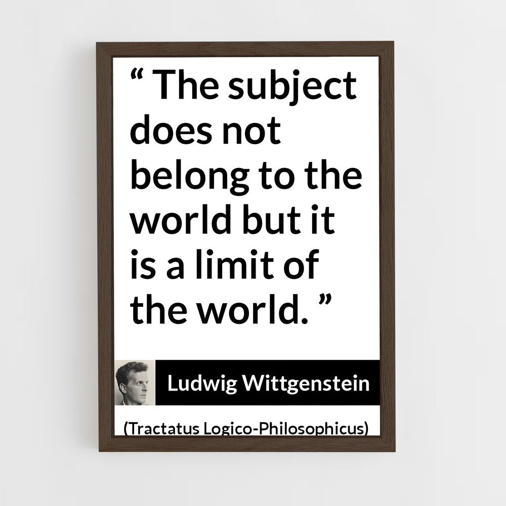 ap-ludwig wittgenstein-10 cadre Bois foncé