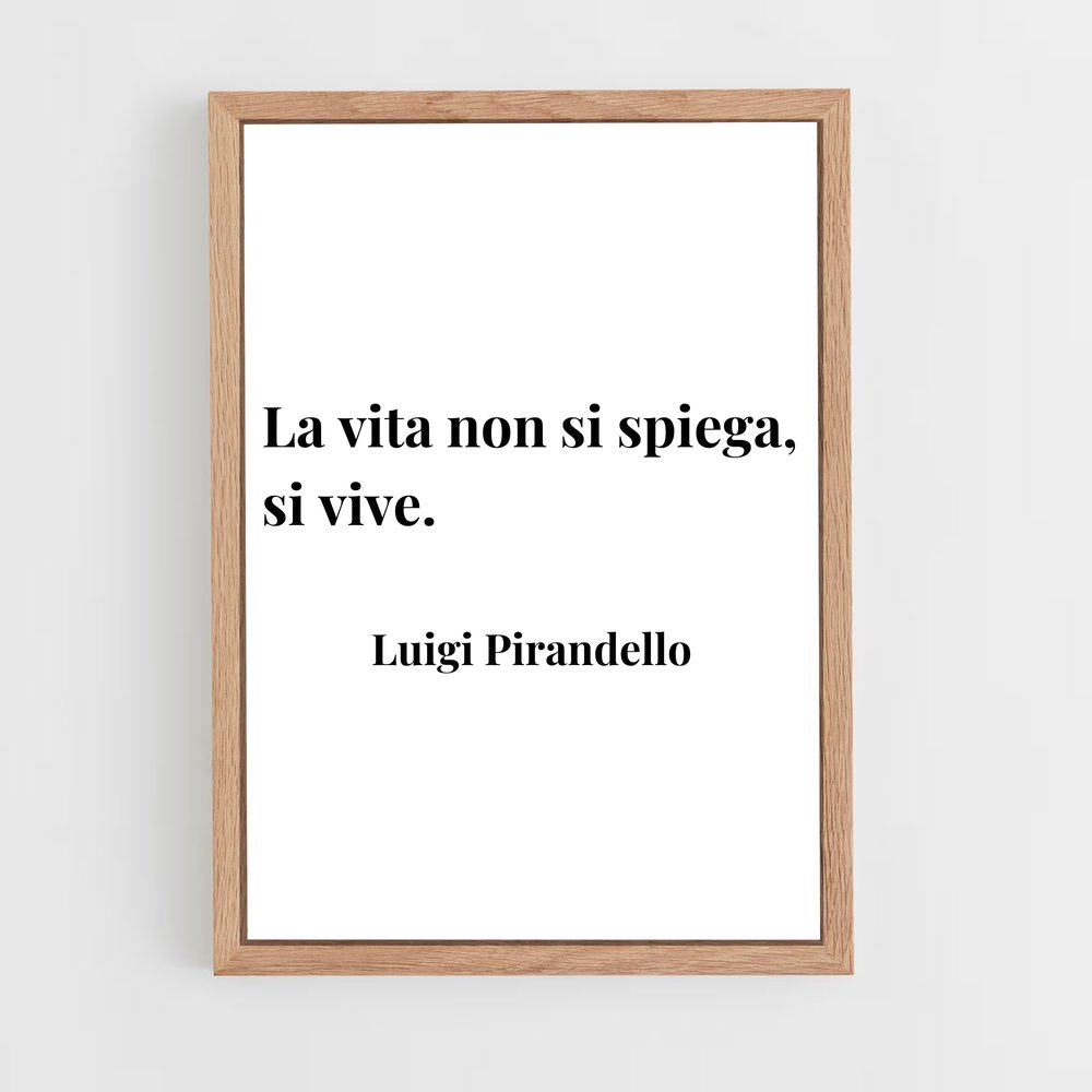 ap-luigi pirandello-2 cadre Bois clair