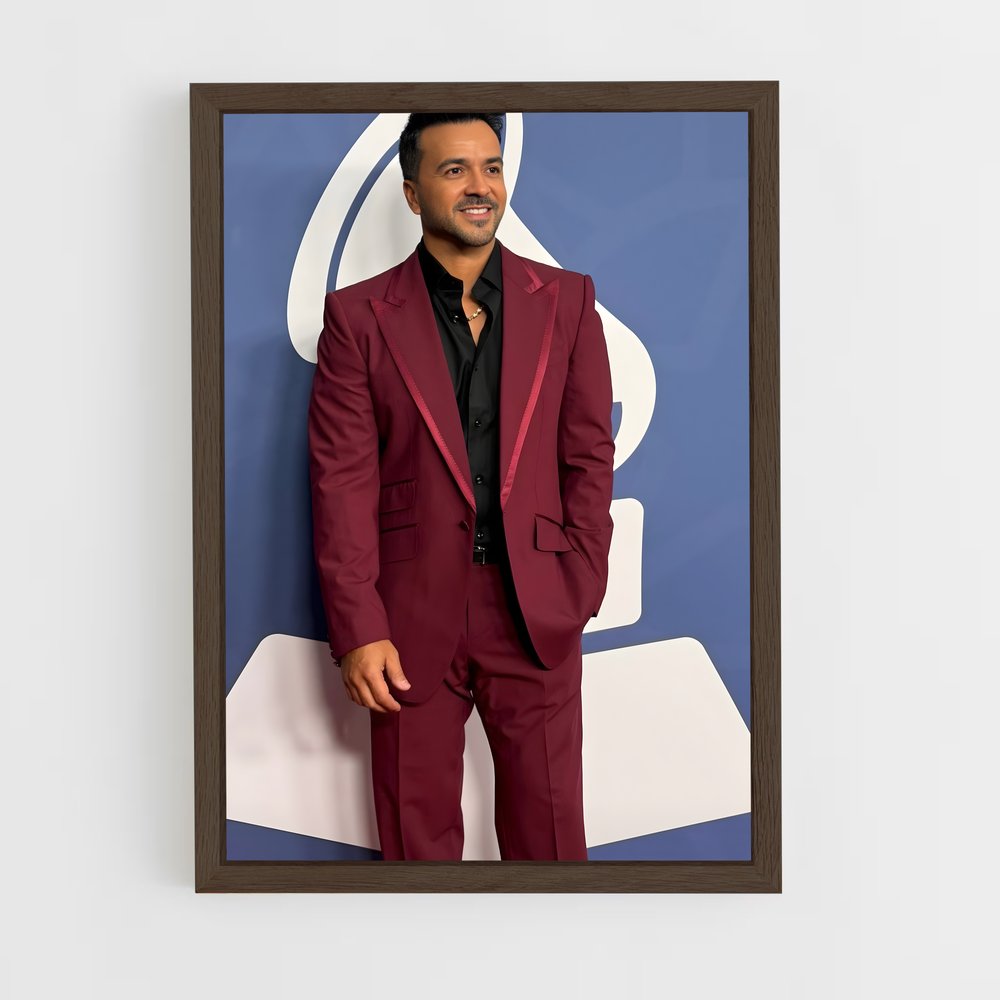 ap-luis fonsi-3 cadre Bois foncé