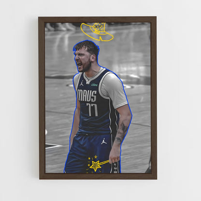 ap-luka doncic-1 cadre Bois foncé