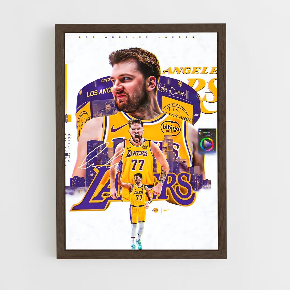 ap-luka doncic-3 cadre Bois foncé