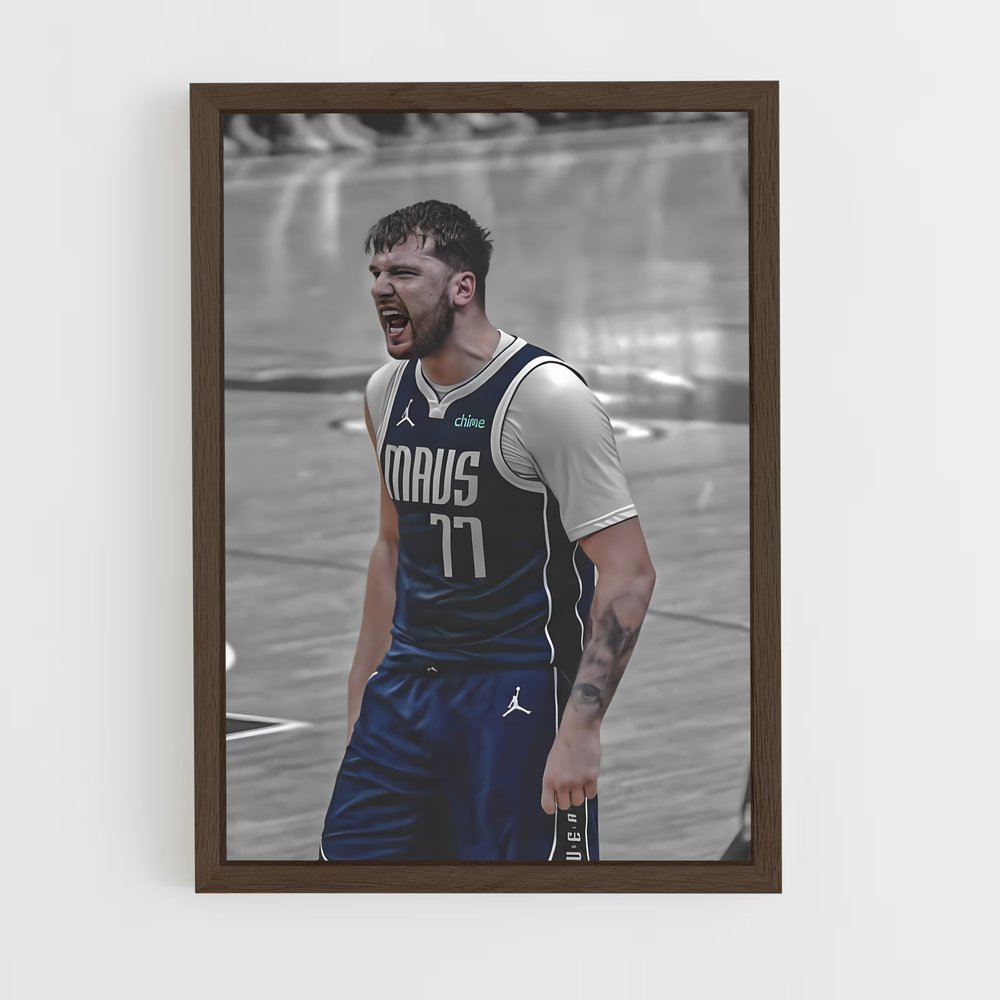 ap-luka doncic-5 cadre Bois foncé