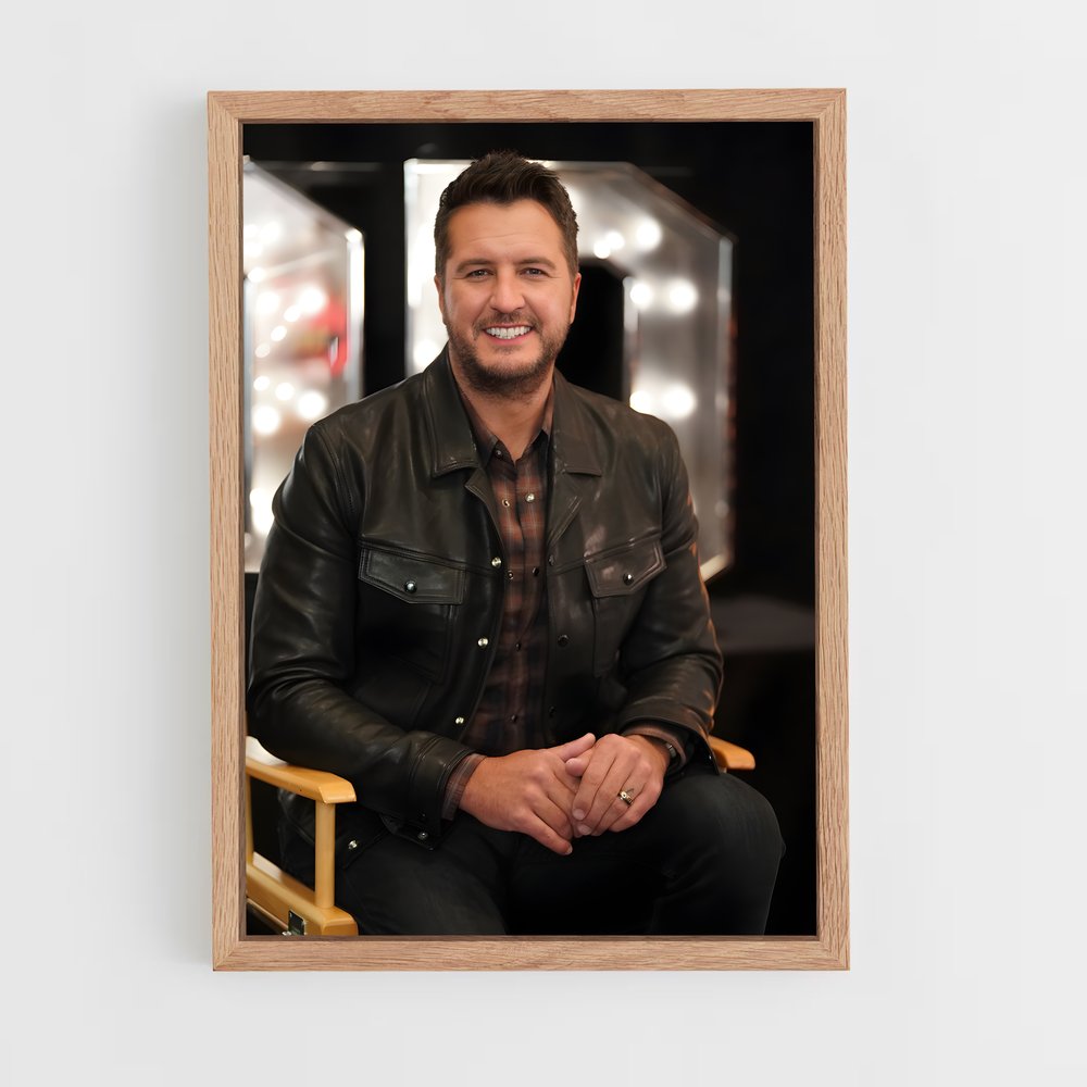 ap-luke bryan-8 cadre Bois clair