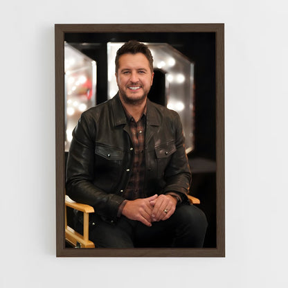 ap-luke bryan-8 cadre Bois foncé