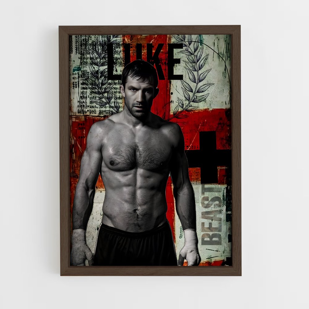 ap-luke rockhold-2 cadre Bois foncé