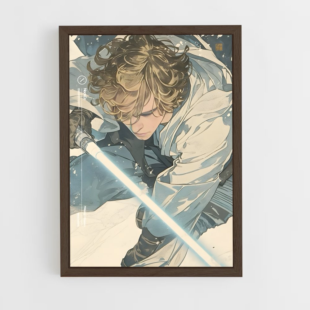 ap-luke skywalker-1 cadre Bois foncé