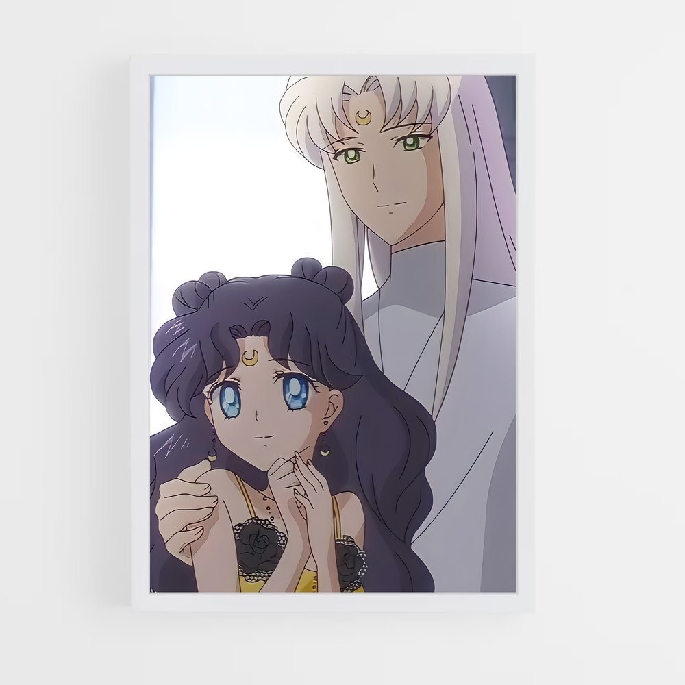 ap-luna sailor moon-4 cadre Blanc