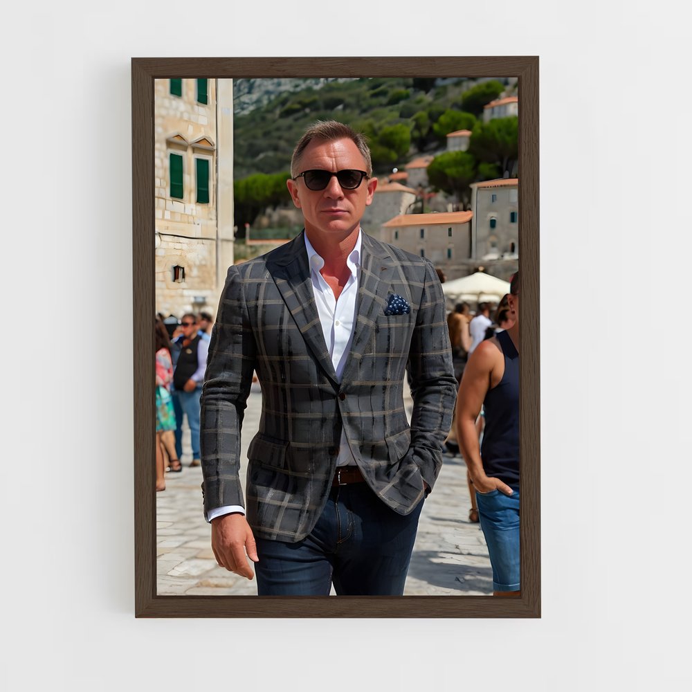 ap-m james bond-7 cadre Bois foncé