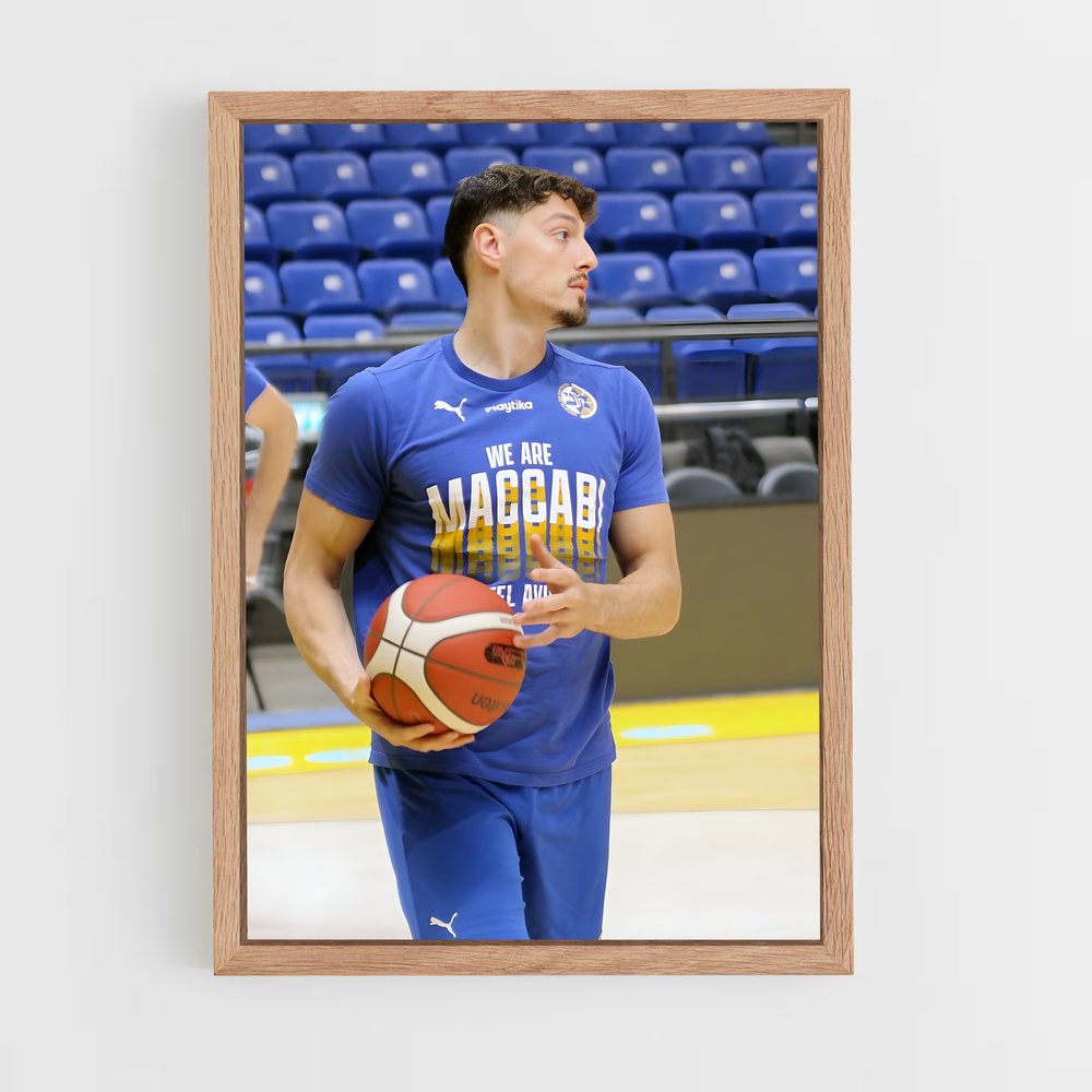 ap-maccabi tel aviv basketball-1 cadre Bois clair