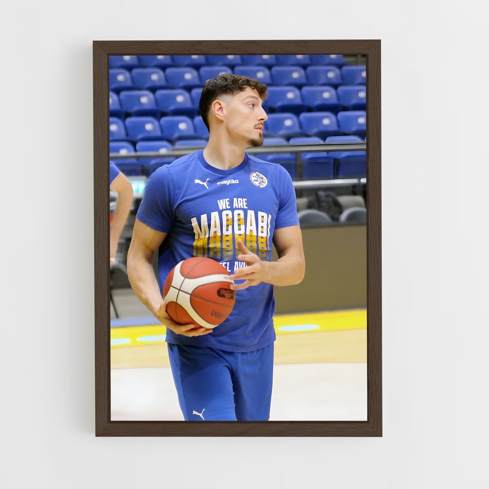 ap-maccabi tel aviv basketball-1 cadre Bois foncé