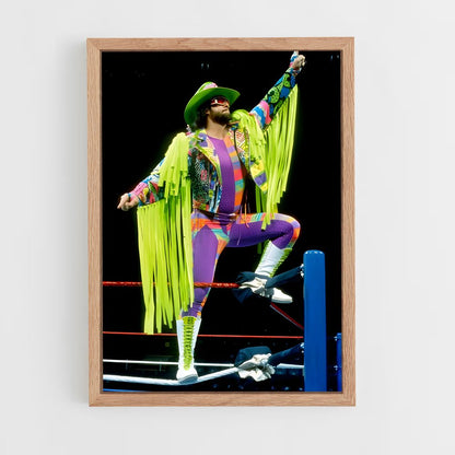 ap-macho man randy savage-2 cadre Bois clair