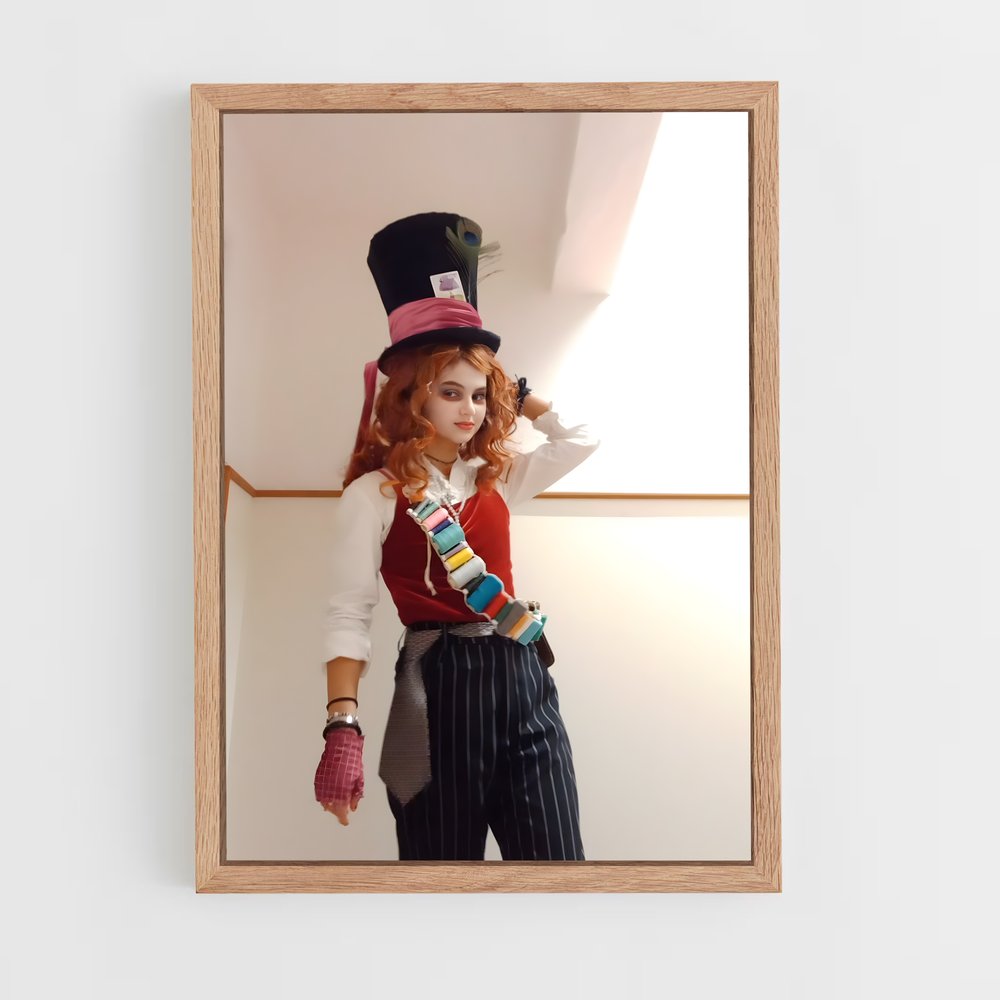 ap-mad hatter-3 cadre Bois clair