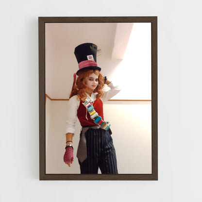 ap-mad hatter-3 cadre Bois foncé
