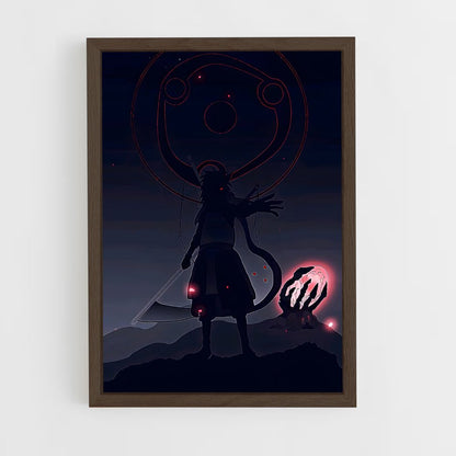 ap-madara uchiha-13 cadre Bois foncé