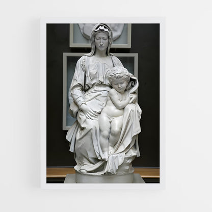 ap-madonna and child michelangelo-2 cadre Blanc