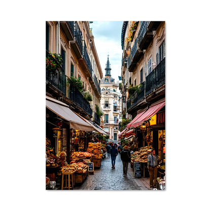 Poster Promenade à Madrid