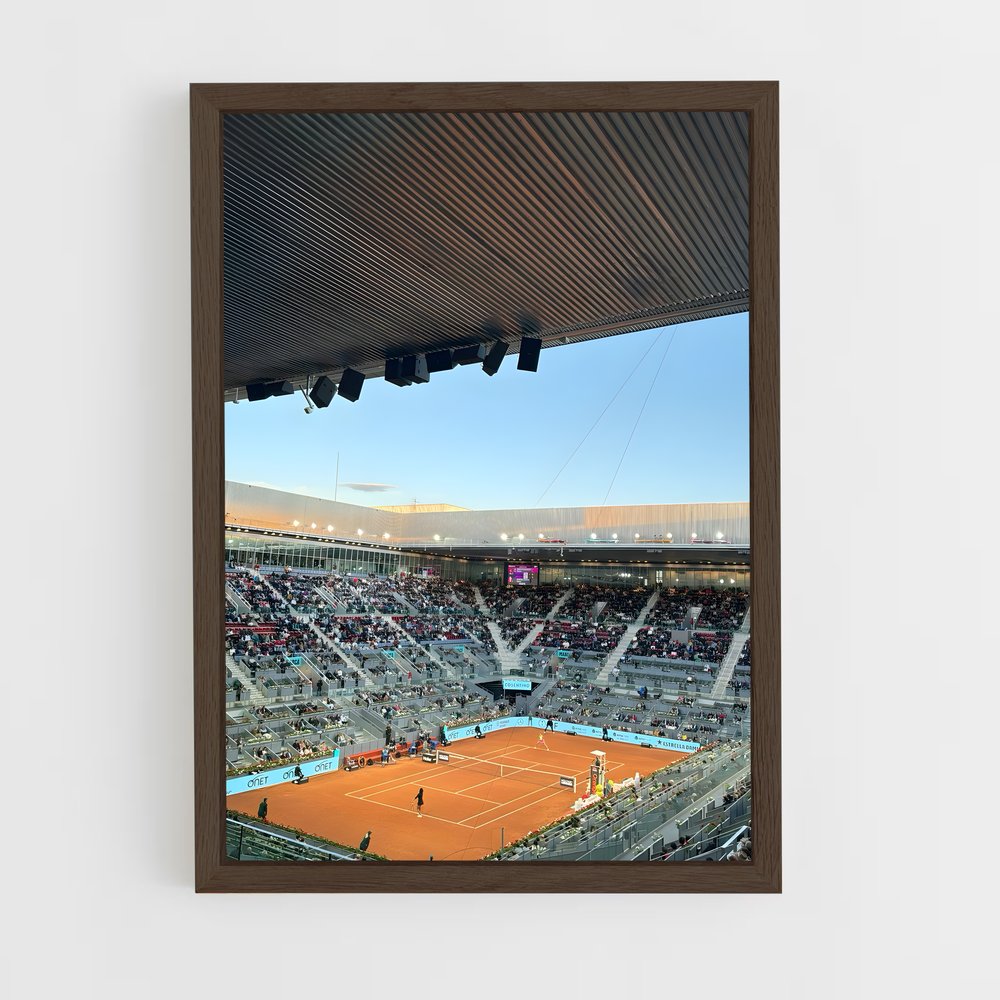 ap-madrid open tennis-1 cadre Bois foncé