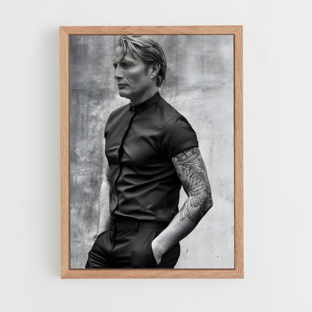 ap-mads mikkelsen-4 cadre Bois clair
