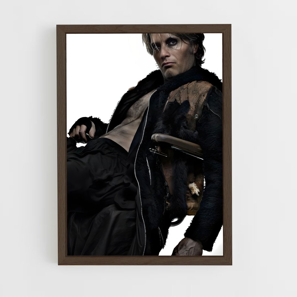 ap-mads mikkelsen-6 cadre Bois foncé
