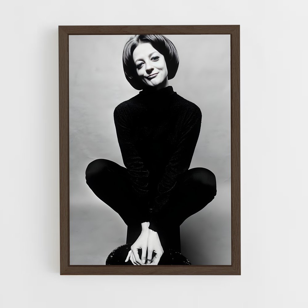 ap-maggie smith-7 cadre Bois foncé