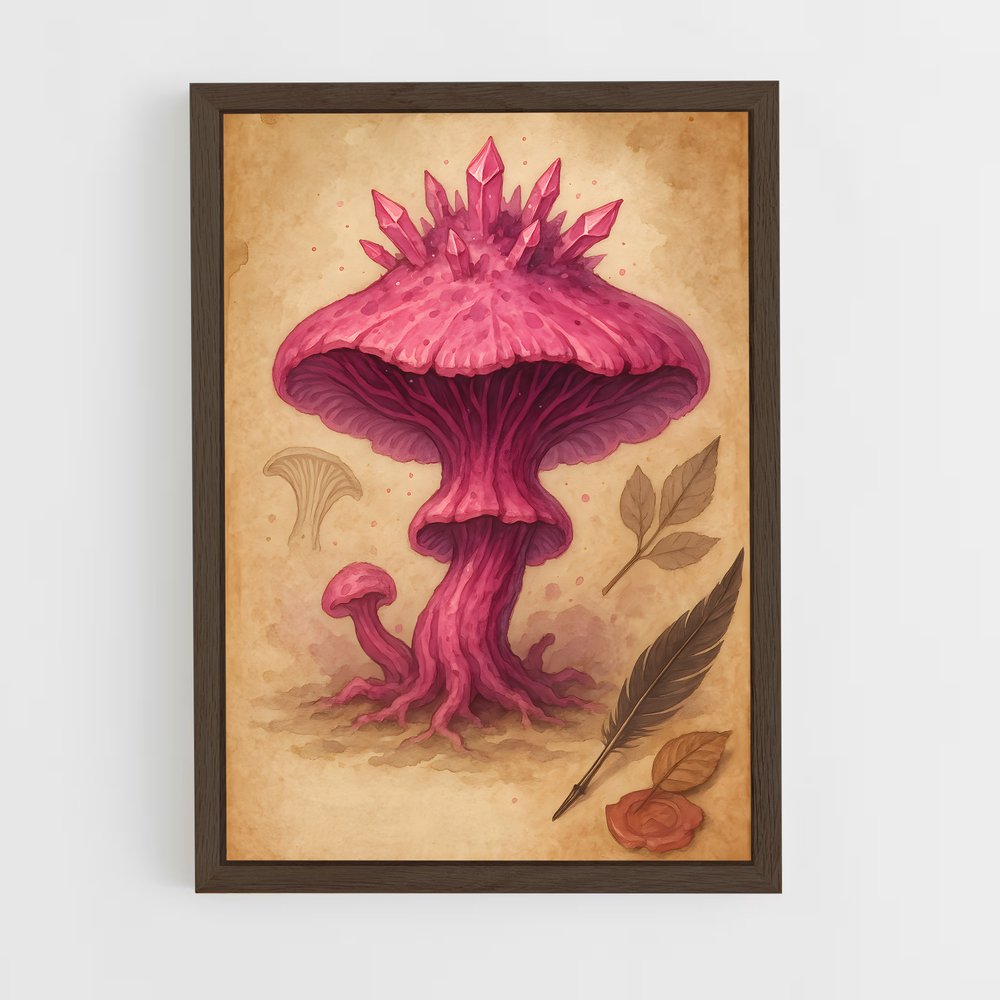 ap-magic mushroom-1 cadre Bois foncé