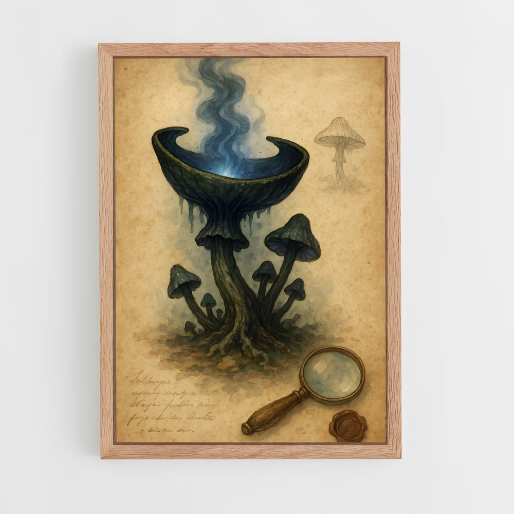 ap-magic mushroom-12 cadre Bois clair