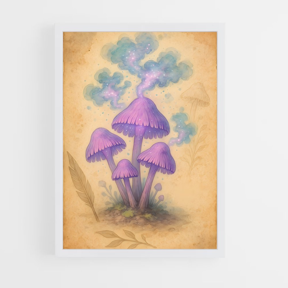 ap-magic mushroom-4 cadre Blanc