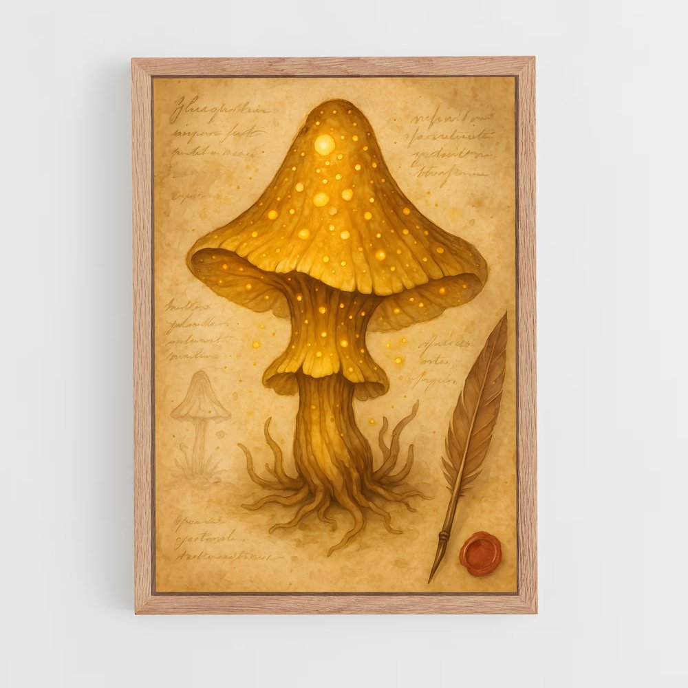 ap-magic mushroom-6 cadre Bois clair