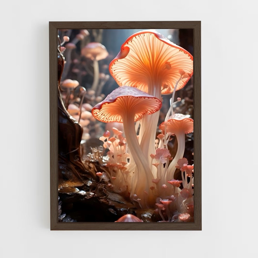 ap-magic mushroom-8 cadre Bois foncé