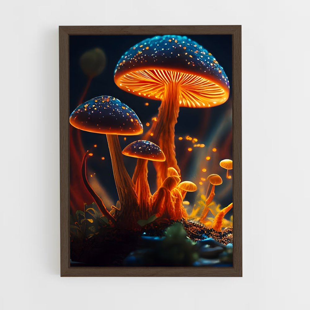 ap-magic mushroom-9 cadre Bois foncé