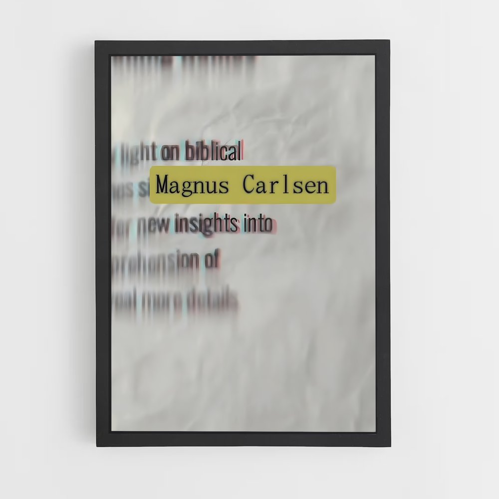 ap-magnus carlsen-6 cadre Noir