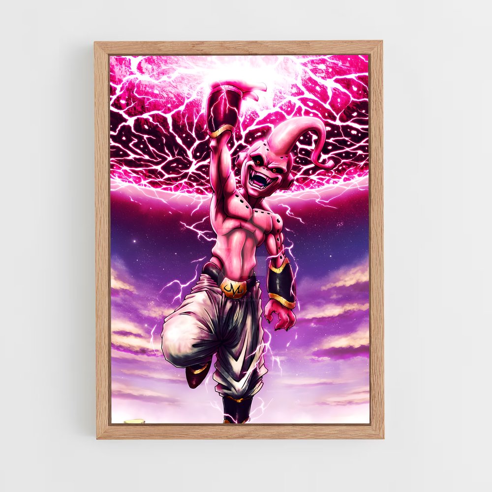 ap-majin buu-3 cadre Bois clair