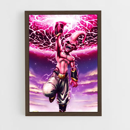 ap-majin buu-3 cadre Bois foncé