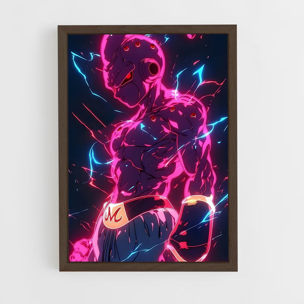 ap-majin buu-4 cadre Bois foncé