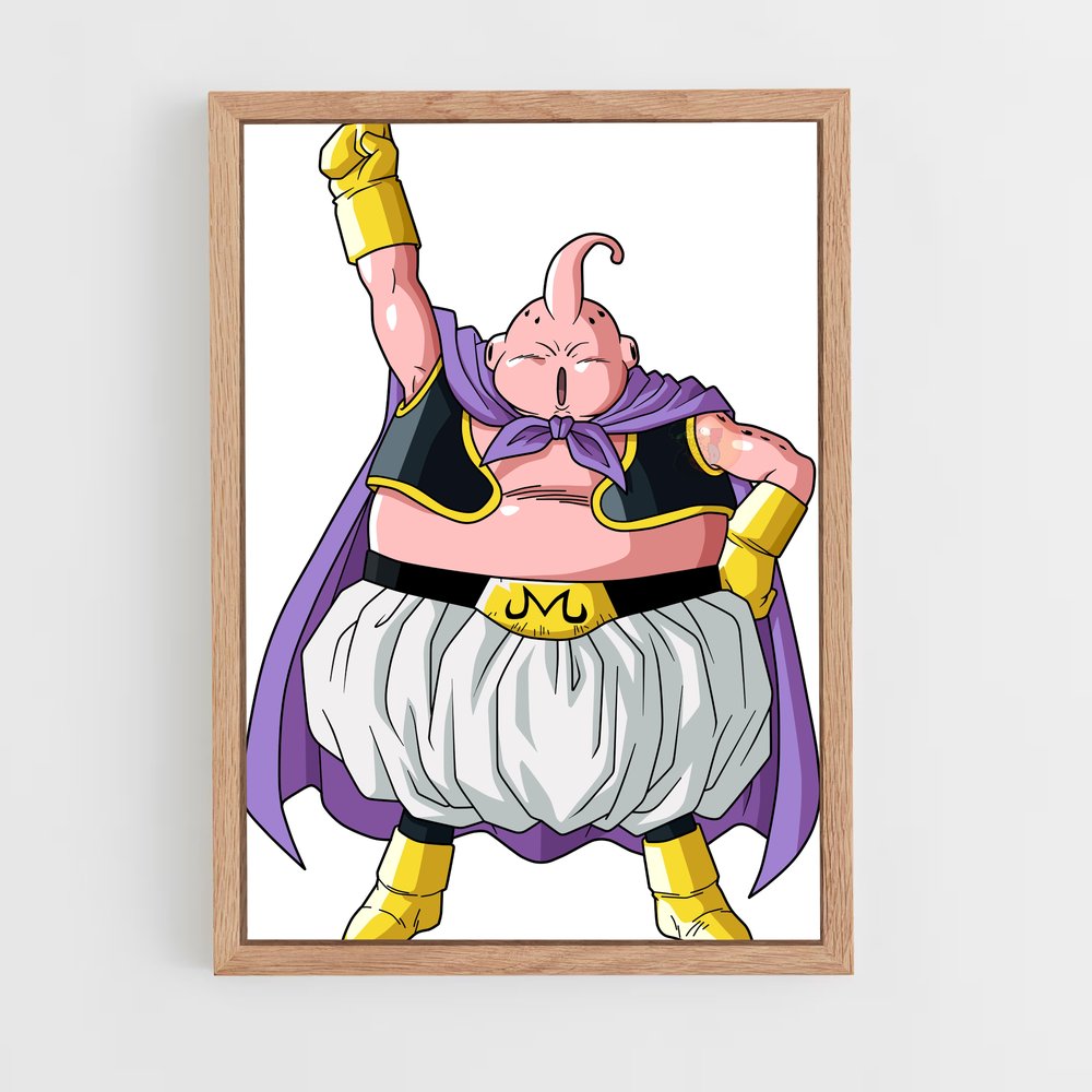ap-majin buu-6 cadre Bois clair