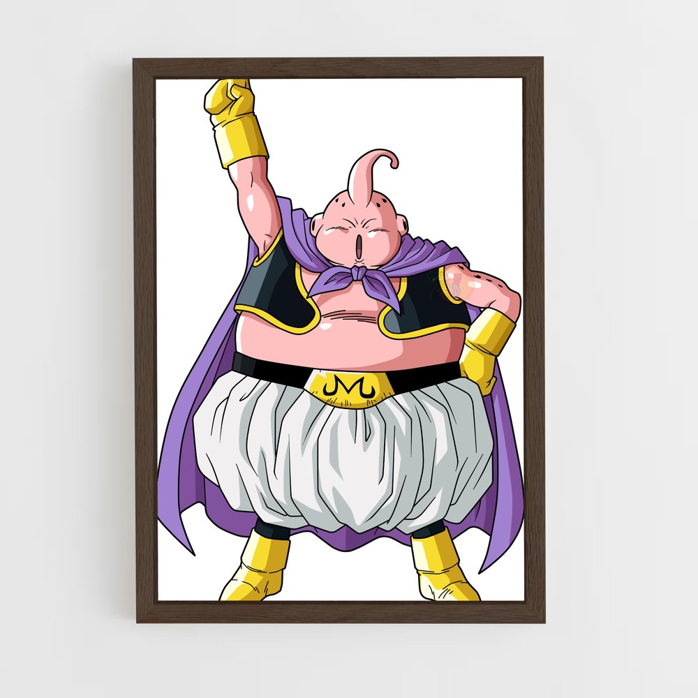 ap-majin buu-6 cadre Bois foncé