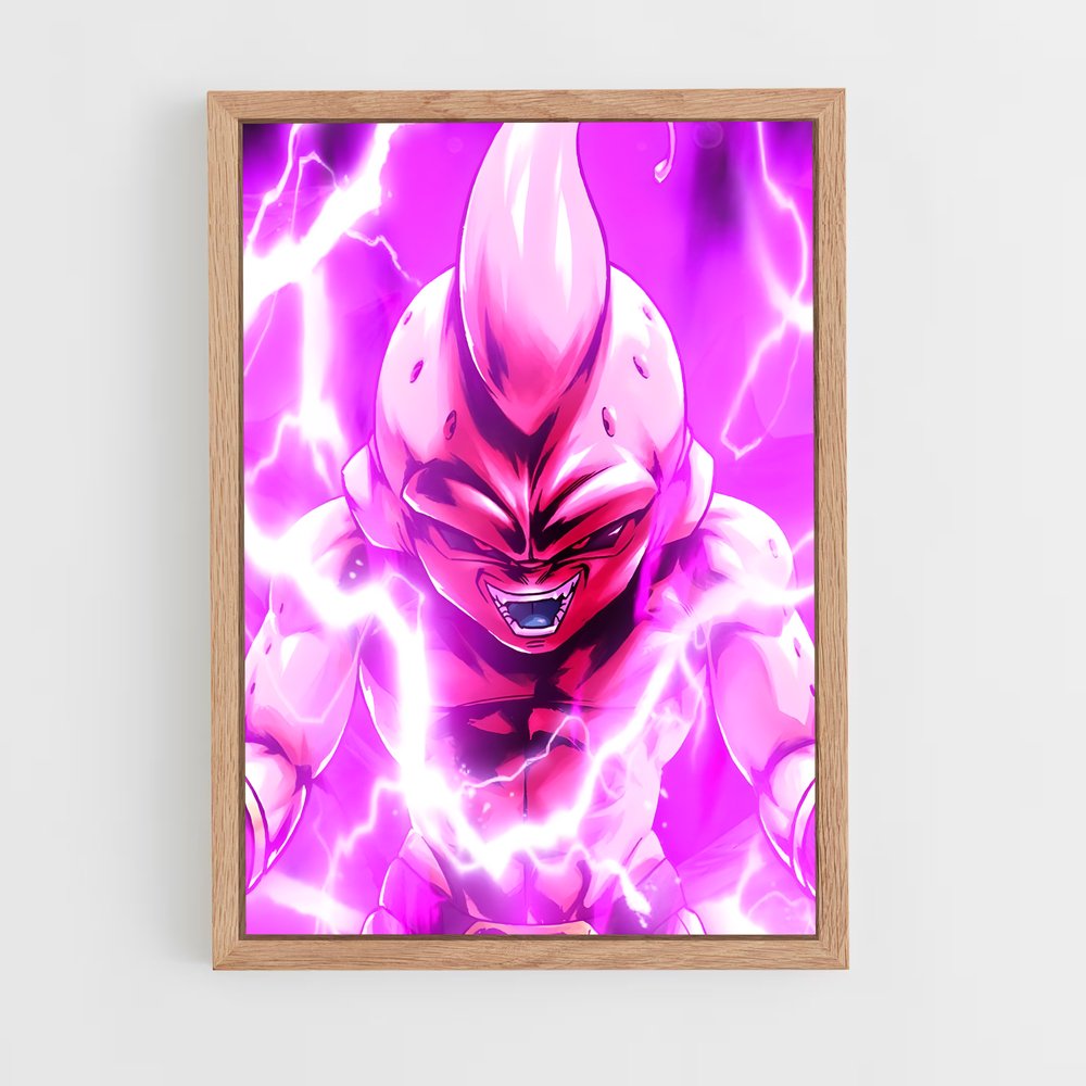 ap-majin buu-8 cadre Bois clair