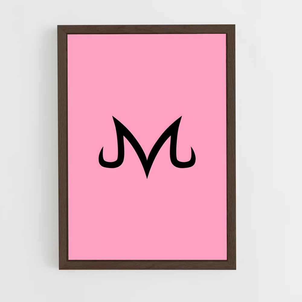 ap-majin buu-9 cadre Bois foncé