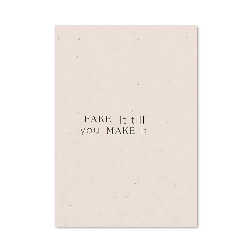 Poster Fake It to Make It
