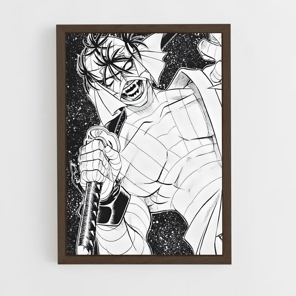 ap-makoto shishio-4 cadre Bois foncé