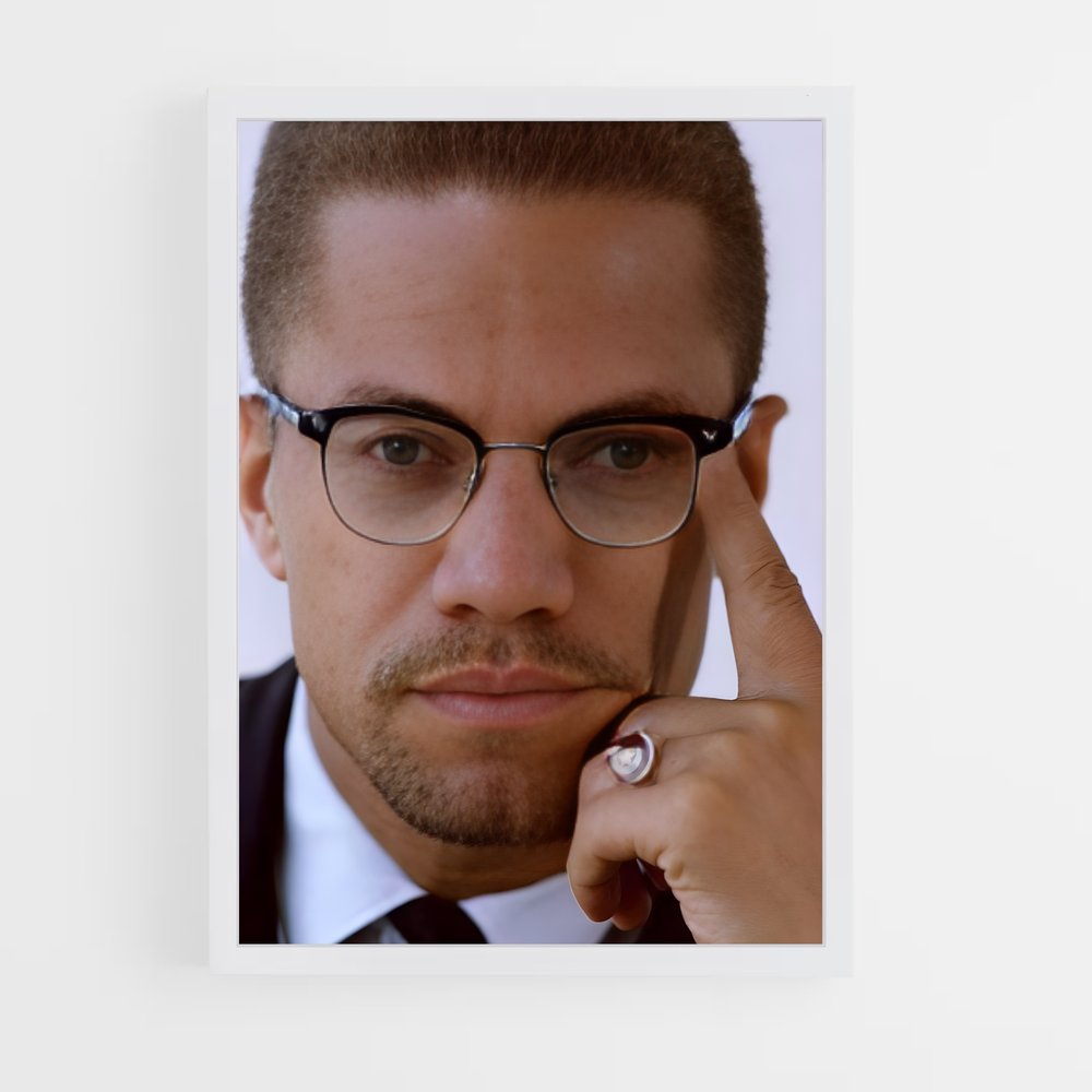 ap-malcolm x-1 cadre Blanc