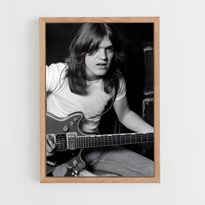 ap-malcolm young-1 cadre Bois clair