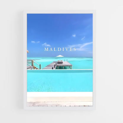 ap-maldives beach-10 cadre Blanc